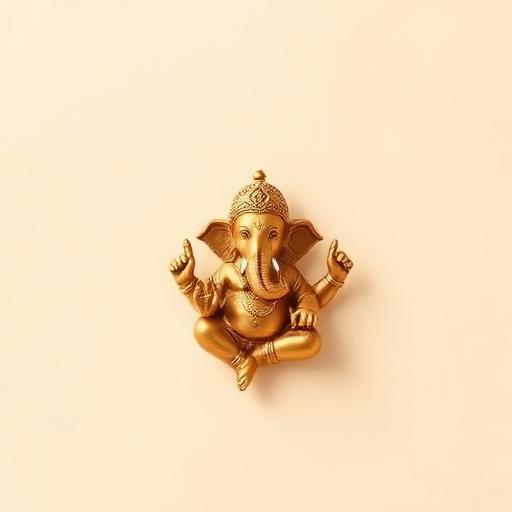 Ganesh Idol — Antique Brass