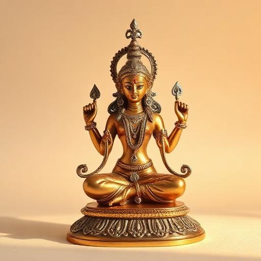 Lakshmi Idol — Silver Plated